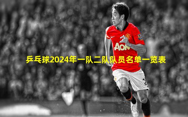 乒乓球2024年一队二队队员名单一览表
